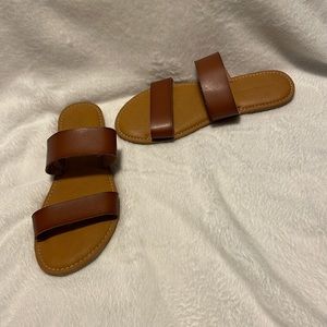 Sandals.